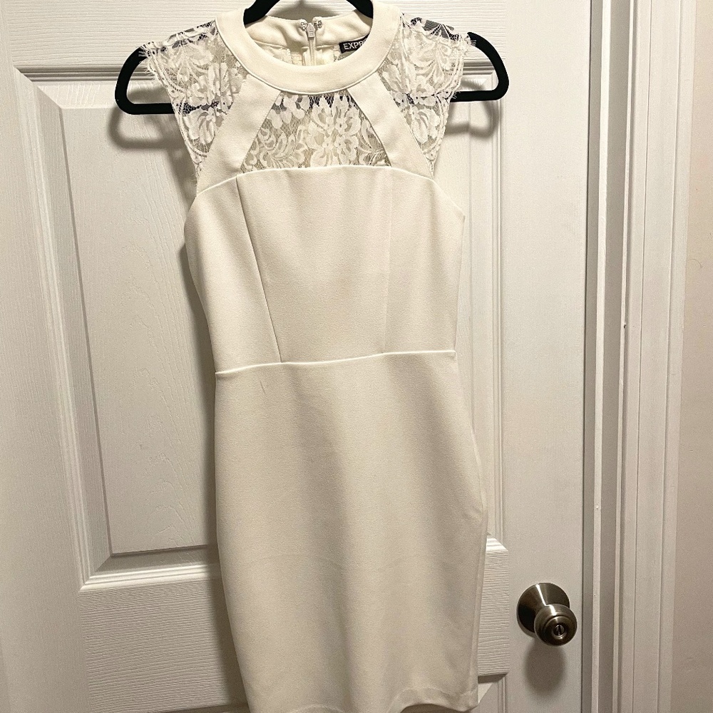 White Bodycon Express Dress